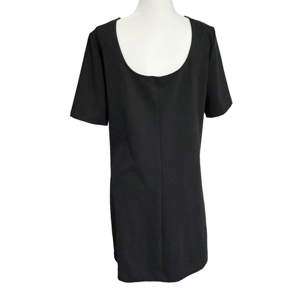 GAP Simplistic Black Shift Dress Short Sleeves Round Neck Size Large - Picture 4 of 7